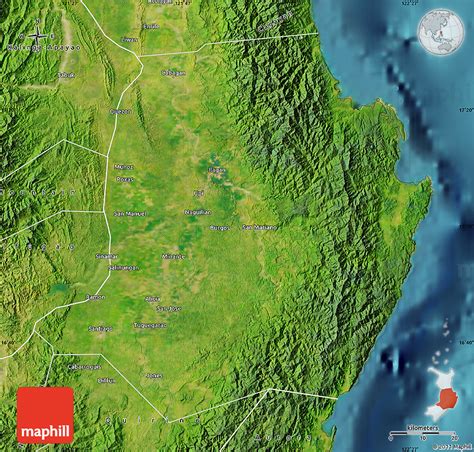 Detailed Satellite Map of Isabela City .